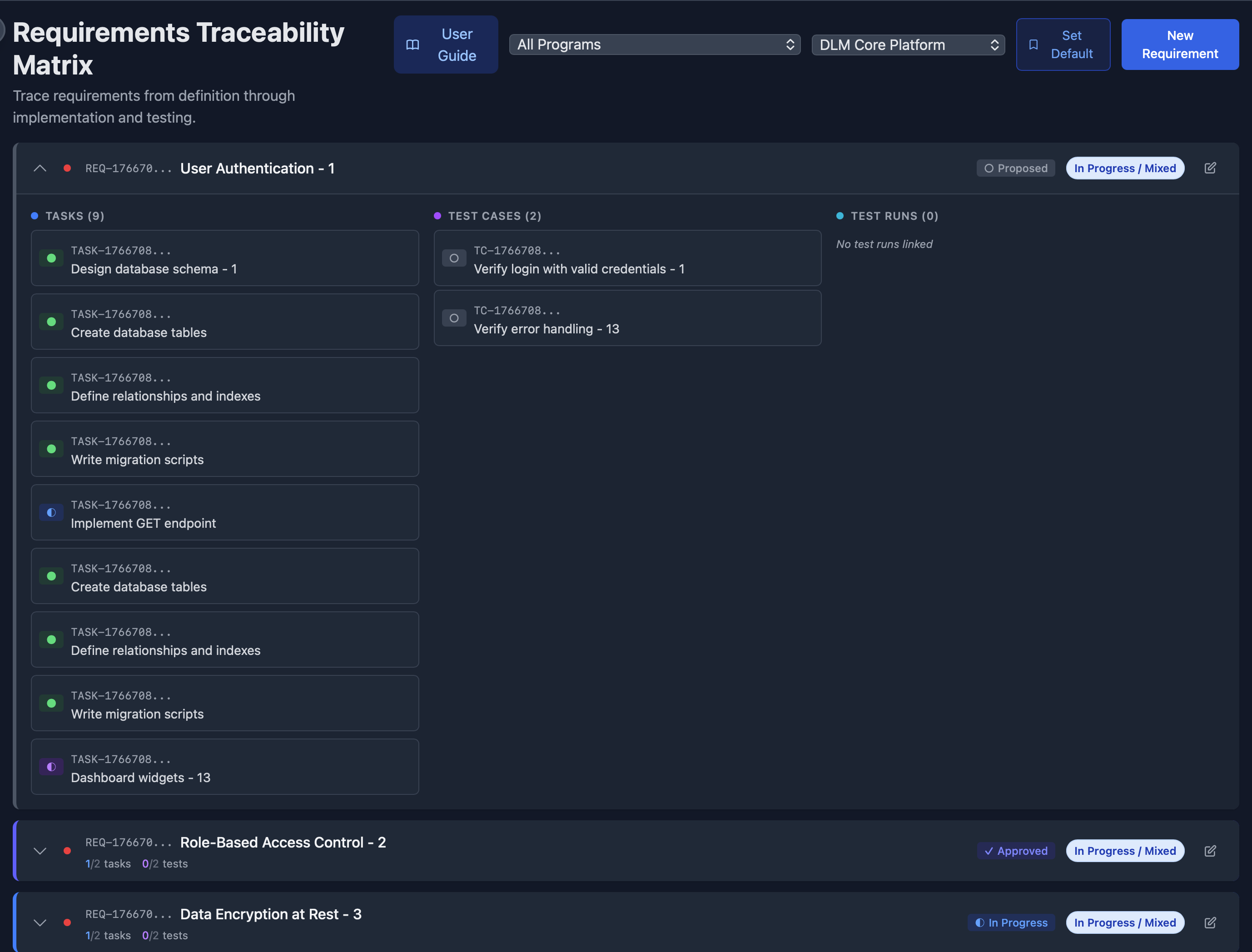 Requirements Management